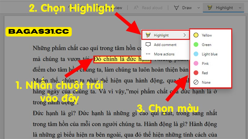 highlight in PDF